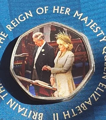 The Land Of Hope And Glory Commemorative Coin Prince Charles And Camilla Wedding • £8.95