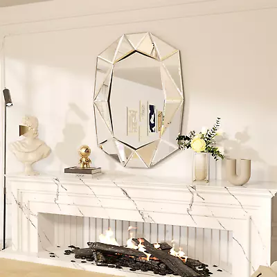 Modern Venetian Mirror 3 Colors Asymmetrical Decor Wall Entry Bedroom Mirror • $199.93