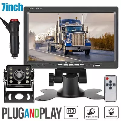 RV Backup Camera System 7  HD Monitor Rear View System RV Trailer Camper Truck • $38.99