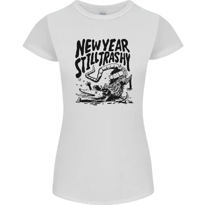 £8.99 • Buy Happy New Year Still Trashy Possum Womens Petite Cut T-Shirt