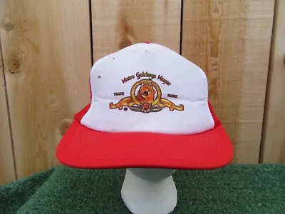 Vintage Metro Goldwyn Mayer Movie Studios Trade Mark Baseball Hat Trucker Cap • $23.45