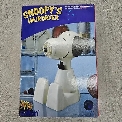 Vintage Salton Snoopy's Hair Dryer White/black -open Box Tested • $115.97