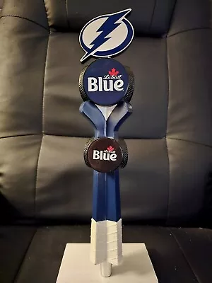 Labatt Blue Nhl Tampa Bay Lightning Hockey Sticks Beer Tap Handle Used • $59