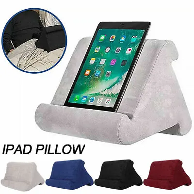 Multi-Angle Soft Pillow Lap Stand Phone Cushion Laptop For Ipad Holder Tablet Uk • £9.45