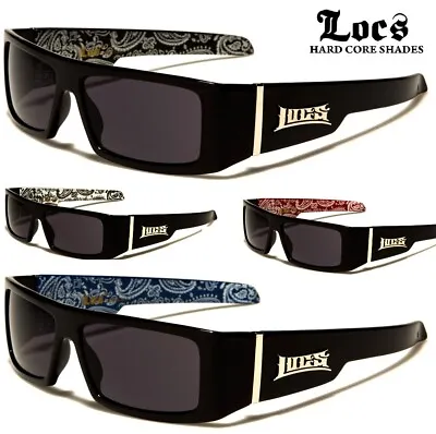 $21.95 • Buy Locs Sunglasses - Square Wrap Around Frame - Bandanna Print - FREE POST IN AUS