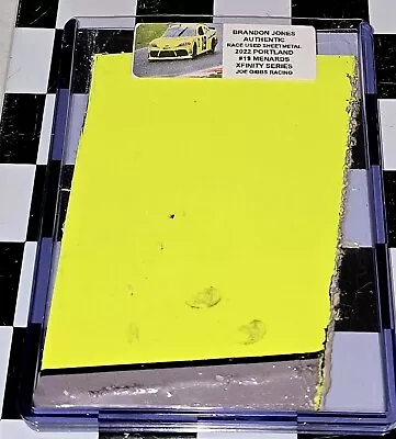 Brandon Jones Race Used Sheetmetal 2022 Portland #19 Menards Nascar Xfinity Bj01 • $0.99