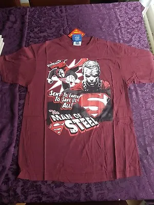 Superman The Man Of Steel T-shirt - UK Seller - Size Medium • £8.89