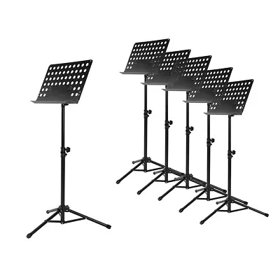 Musician's Gear Perforated Tripod Orchestral Music Stand Black - 6 Pack • $139.99