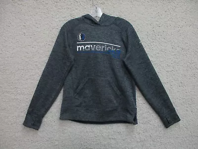 Adidas Dallas Mavericks Sweater Small Adult Gray Pockets Hoodie Logo NBA Mens S • $15