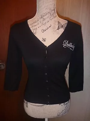 Wheels & Dollbaby Gorgeous Fitted Cardigan With Vintage Logo  Size Xs-s • $140