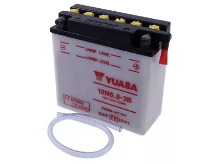 YUASA 12N5.53B Battery Without Acid Pack For Vespa PK50 PX80 Simson Albatros S51 • £25.01