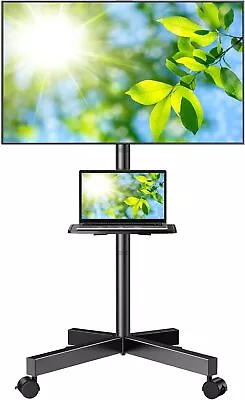 Mobile TV Stand For 23-60in LCD LED Flat/Curved Panel Screen Tilt TV Cart 88Lbs • $65.99