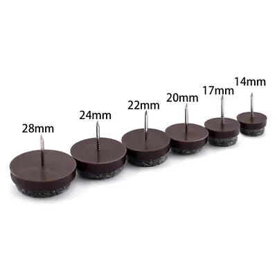 30pcs Nail-on Furniture Felt Pads Glide Chair Table Leg Floor Protectors Wholesa • £4.25