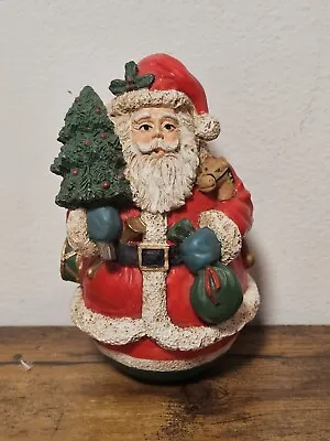 Vintage Midwest Importers Santa Claus Figurine Holding Toys & Tree EUC • $10