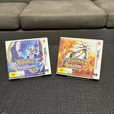 2x Nintendo 3ds Games Pokemon Sun And Pokemon Moon • $84.99