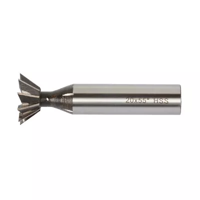 20×55° 10 Flute Dovetail Milling Cutter End Mill Cutting Tools Straight Patter • $7.20