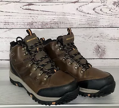 Men’s Skechers Hiking Boots Dark Brown Size 8 SN 65529 • $29.99