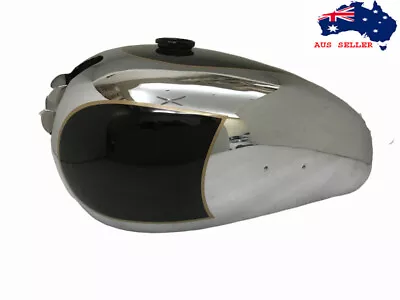 BSA Golden Flash A10 Plunger Model Black Painted Chrome Gas Petrol Tank |Fit For • $449.25