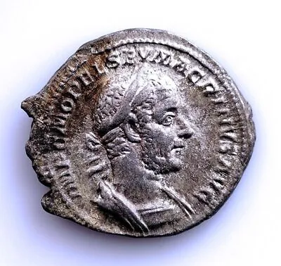 Rome Empire - Macrinus. Denarius Rome 217 AD. Silver 3.5 G. Strange. • $206.82