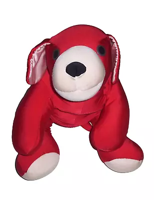 MOSHI Brentwood Originals Red Puppy Dog Microbead Plush Stuffed Big Large Pillow • $57.16