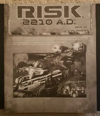 RISK 2210 AD Board Game  Replacement Instructions Manual  • $9.99