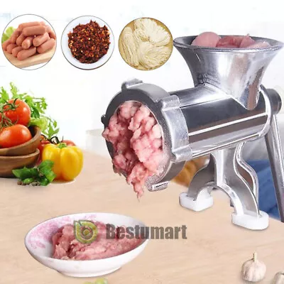 Manual Meat Grinder Mincer Sausage Filler Chopper Pasta Maker Kitchen Machine • $29.99