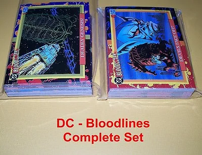 DC BLOODLINES        Complete Set 81 Cards • $3.90