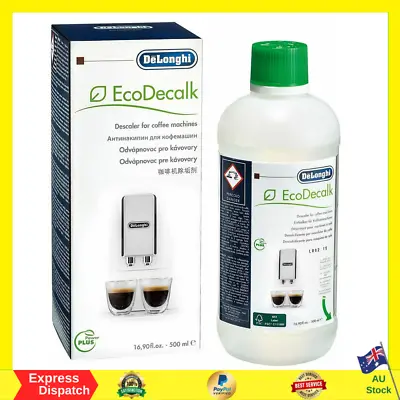 $33.99 • Buy DeLonghi EcoDecalk, Natural Descaler For Coffee Machines 500ML Genuine NEW AU