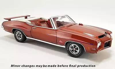 Acme 1:18 Scale 1971 Pontiac GTO Judge Convertible (Castilian Bronze) A1801222 • $136.99