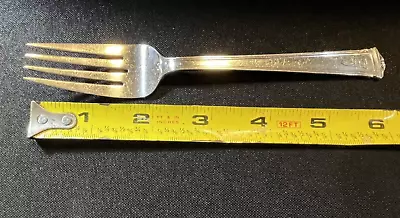 One  International Silver Co Sterling Silver Salad Fork 30 Grams Theseum     ML • $75.05