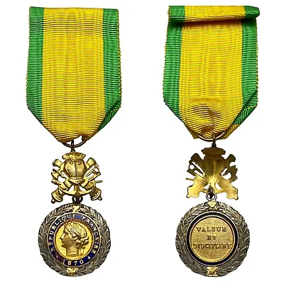$27.99 • Buy France WW1 Army Military Medal Valeur 1870 - 1940 French 3rd Republic Silver