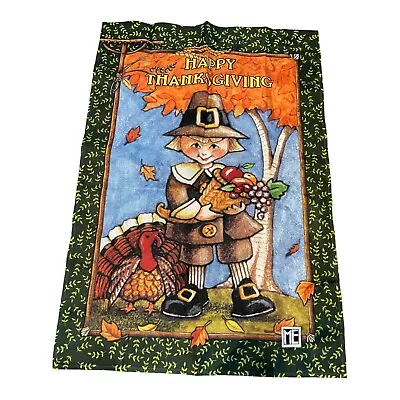 Mary Engelbreit Happy Thanksgiving Outdoor Flag 28x40 • $22