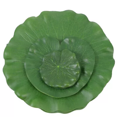 10PCS Artificial Foliage Floating Foam Water Lily Pads Artifical Lotus Leaves • $10.24