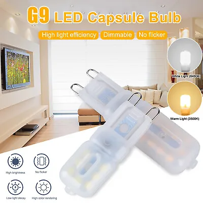 5-50pcs G9 Dimmable LED Light Bulb 22-2835 Lamp Capsule Lights 3W/ 5W Highlight • $14.98