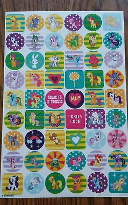 54 Stickers. My Little Pony Friendship Is Magic Stickers Single Sheet.  • $2