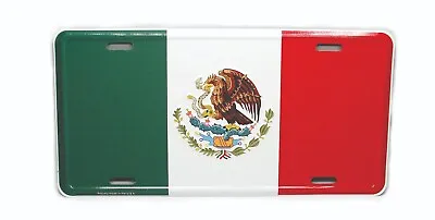 Mexico Mexican Flag Mexicana Bandera 3d Embossed Metal Car Novelty License Plate • $12.98