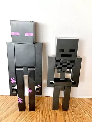 Minecraft 11in Enderman & 10in Wither Skeleton Plastic Figures Mattel • $17.50