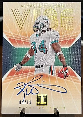 Ricky Williams 2023 Impeccable Vibe On Card Auto Autograph #4/10 SSP Dolphins • $95