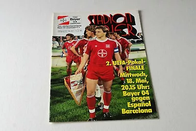 £9.99 • Buy 1988 UEFA Cup Final (2nd Leg) Bayer Leverkusen V Espanol PROGRAMME