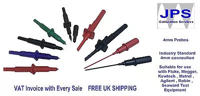 Electrical Test Tester Multimeter Probes Fluke Megger Metrel Kewtech Probe Prod • £7.50