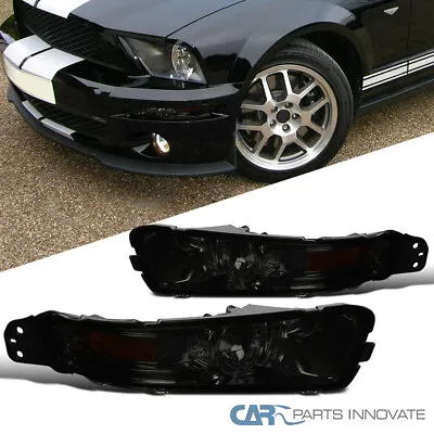 Fits 2005-2009 Ford Mustang Smoke Bumper Lights Signal Parking Lamps Left+Right • $47.95