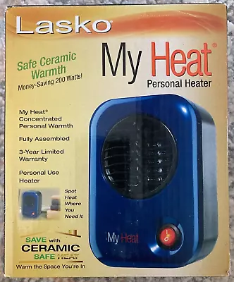 Lasko 102 My Heat Personal Ceramic Heater - Color Blue - Open Box • $33.99