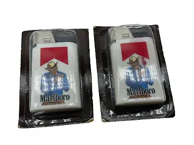 Vintage Marlboro Cigarette Marlboro Man Cowboy Sealed Lot Plastic Lighter • $20.40