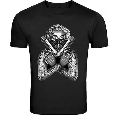 Marilyn Monroe Tattoo Guns S - 5XL T-Shirt Tee • $19.99