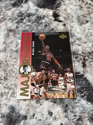 1995-96 Upper Deck #339 Michael Jordan Electric Court Major Attractions HOF • $3.95