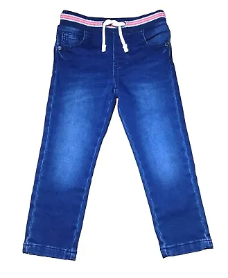 £10.99 • Buy Denim Jeans Pull-Up Regular Trousers Joggers Boys Kids 2y To 7y Elastic Waist