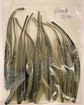 MEGASTRIKE MegaShad 9  Saltwater Fishing Lures Black Speck Striper (12 Pack) • $4.25