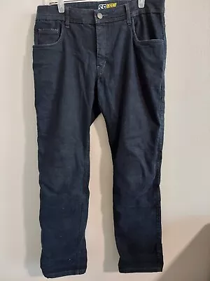 Speed And Strength Jeans Mens 34 Motorcycle SS Defend Reinforced Knee Seat Pants • $29.99