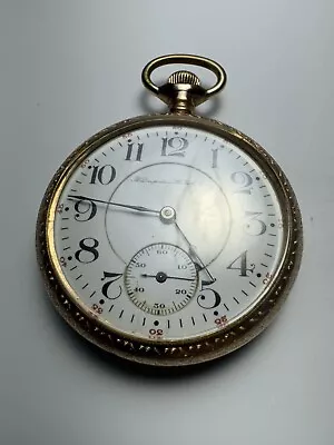 Vintage 16s Hampden Pocket Watchgr. W.m.mckinley Keeping Timeyear 190921j • $160