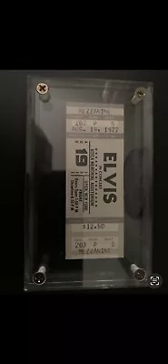 Elvis Presley ~unused Concert Ticket ~ Utica Memorial Auditorium ~ Aug. 19 1977 • $139.99